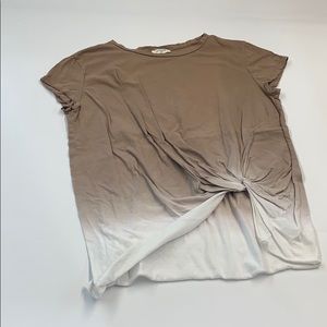 Shirt sleeve knitted tee